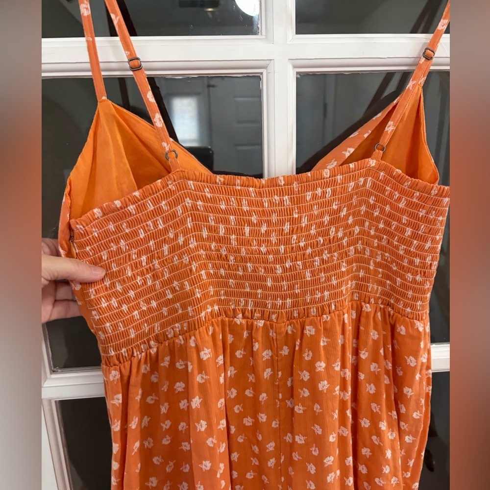 Cleobella Skylar Floral Cutout Jumpsuit in Copper - Size L - NWT - Picture 9 of 11
